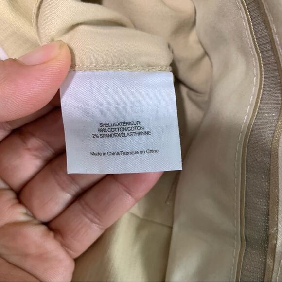 Tory Burch Pale Khaki pleated Korri wide leg pants size‎ 6 minimalist preppy - Picture 9 of 10